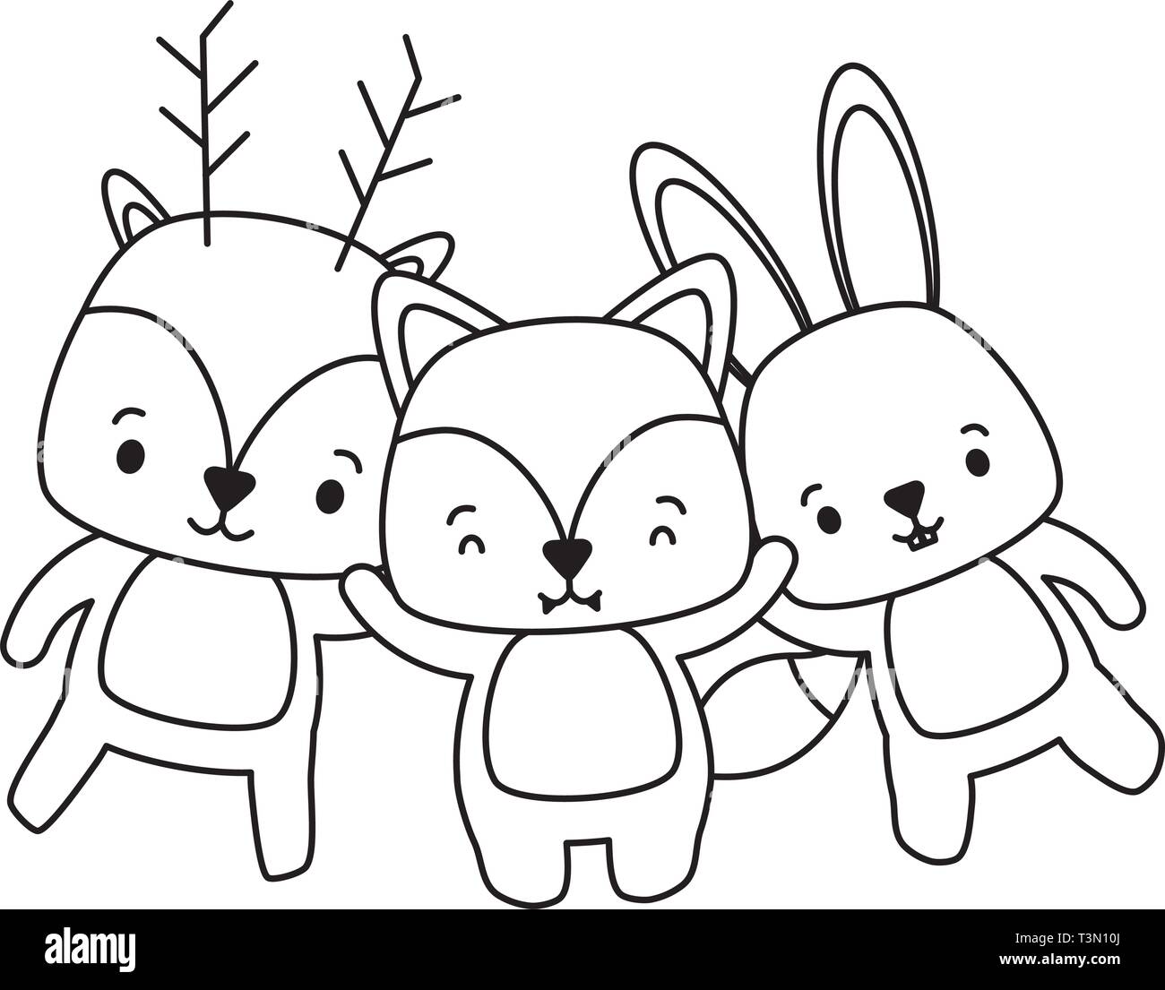 cute animal cartoon Stock Vector Image & Art - Alamy