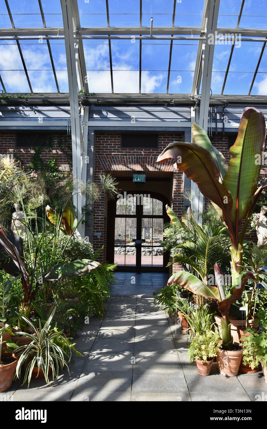 The greenhouse at Tower Hill Botanical Gardens by the Worcester County