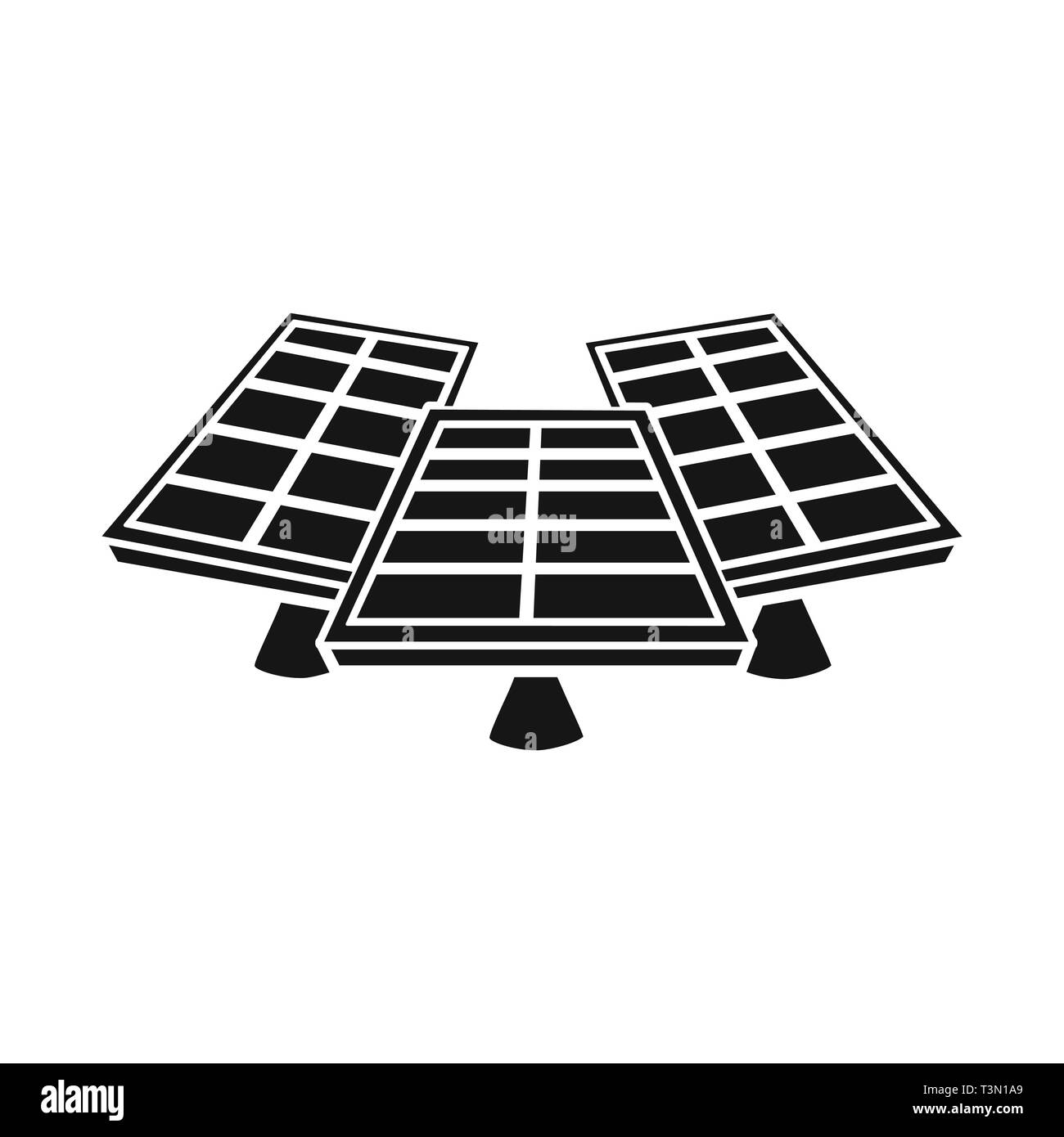 Vector illustration of generator and electricity symbol. Set of ...