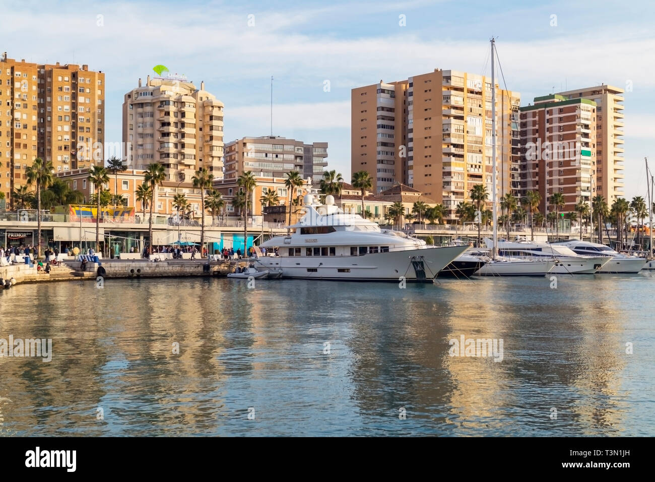 Muelle Uno. Malaga, Costa del Sol, Malaga Province, Andalusia, southern Spain. Stock Photo