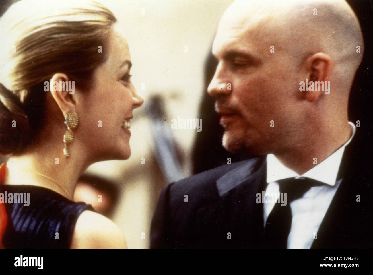 Actors Greta Scacchi and John Malkovich in the movie Ladies Room, 1990s Stock Photo