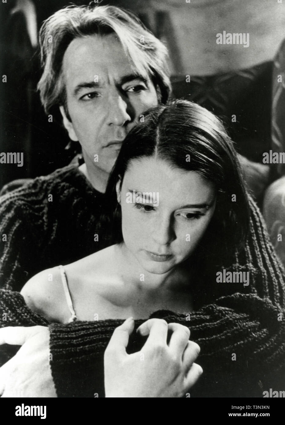 Actors Alan Rickman and Cates in the movie An Awfully Big Adventure, 1995 Stock Photo