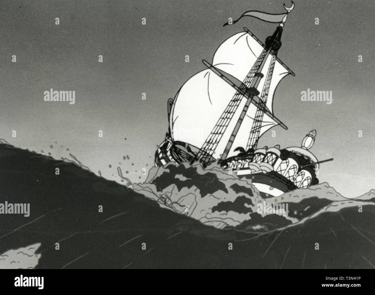Scene from the animation movie Ali Baba and the Pirates, 1997 Stock Photo