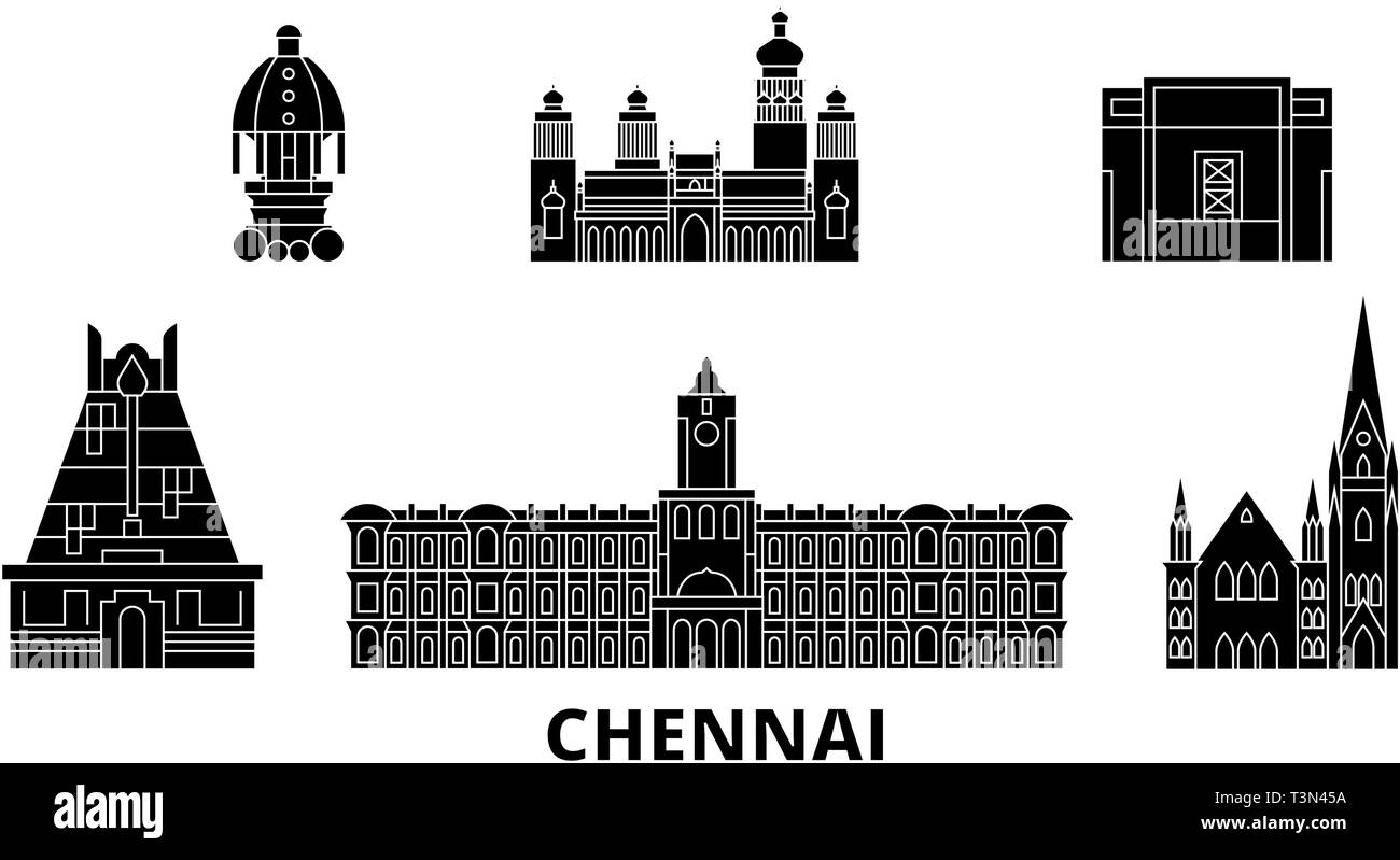 Chennai cityscape Stock Vector Images Alamy