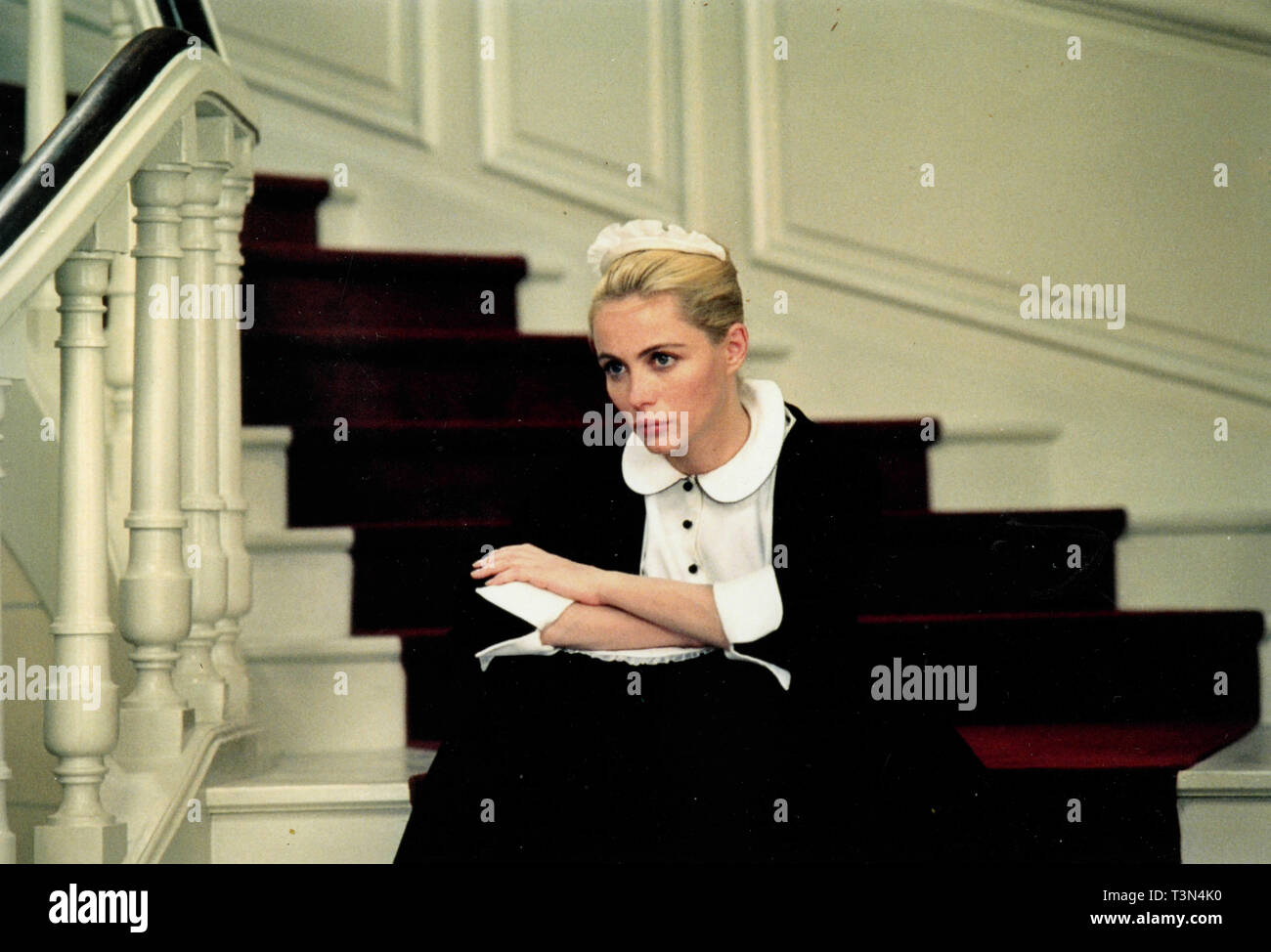 French actress Emmanuelle Beart in the movie 8 Femmes, 2002 Stock Photo
