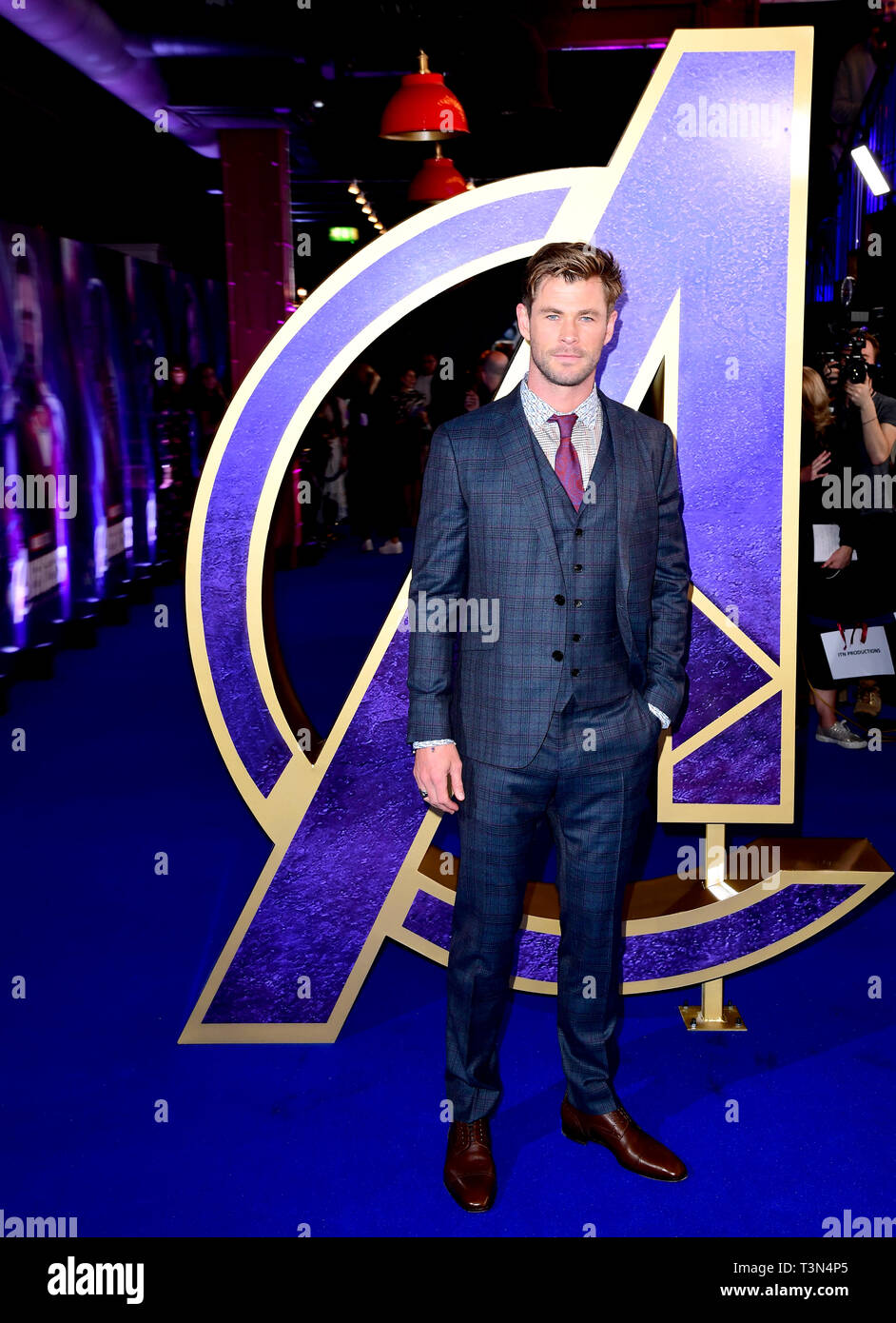 Chris Hemsworth attending the Avengers: Endgame fan event held at Picturehouse Central, London. Stock Photo