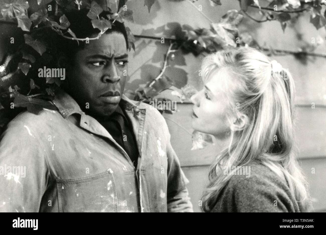 Actors Ernie Hudson and Rebecca De Mornay in the movie The Hand That Rocks The Cradle, 1990s Stock Photo