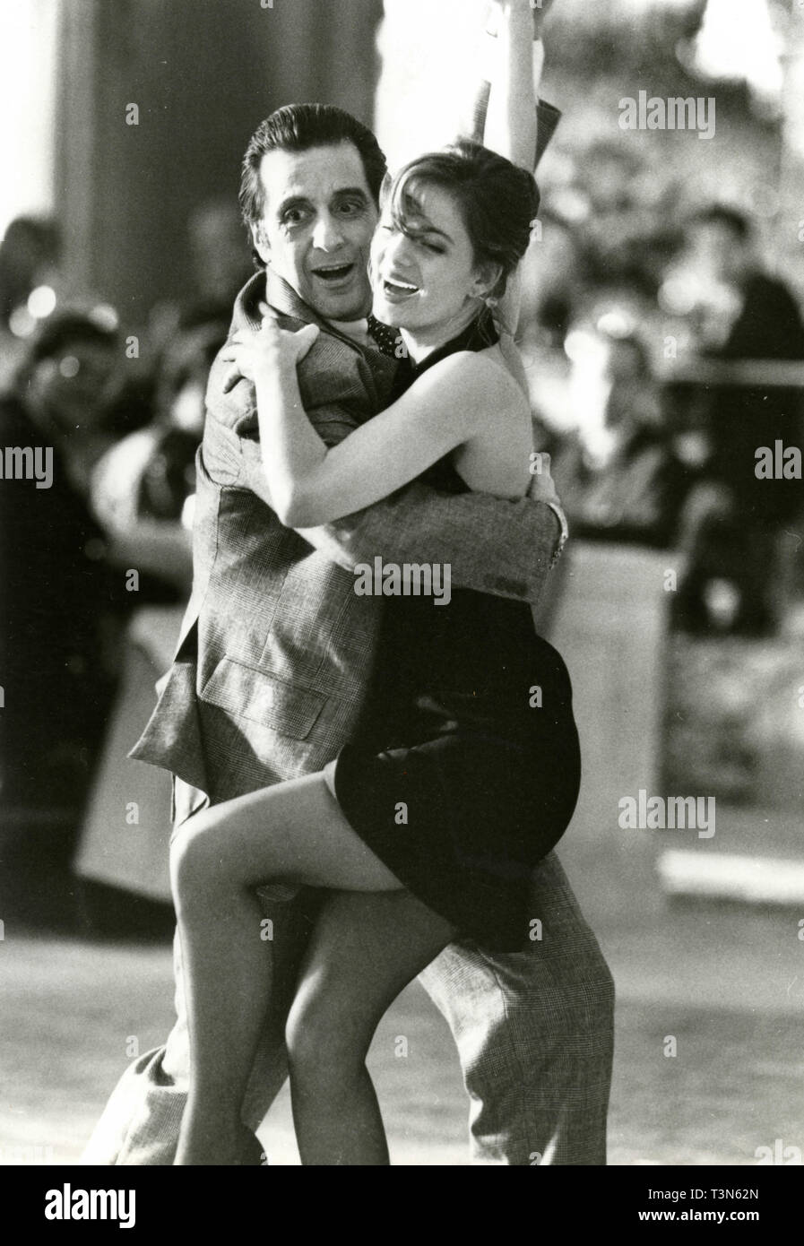 Actors Al Pacino and Gabrielle Anwar in the movie Scent of a Woman, 1992 Stock Photo
