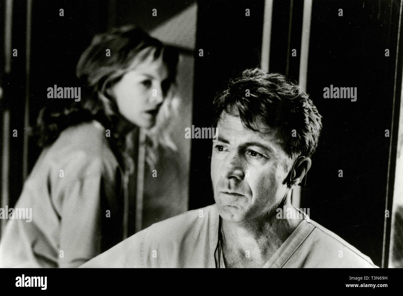 Actors Dustin Hoffman and Renè Russo in the movie Lethal Virus, 1995