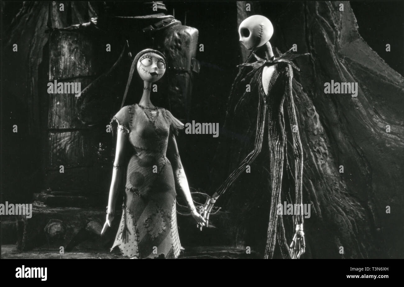 Scene from the animation movie The Nightmare Before Christmas, 1993 Stock Photo