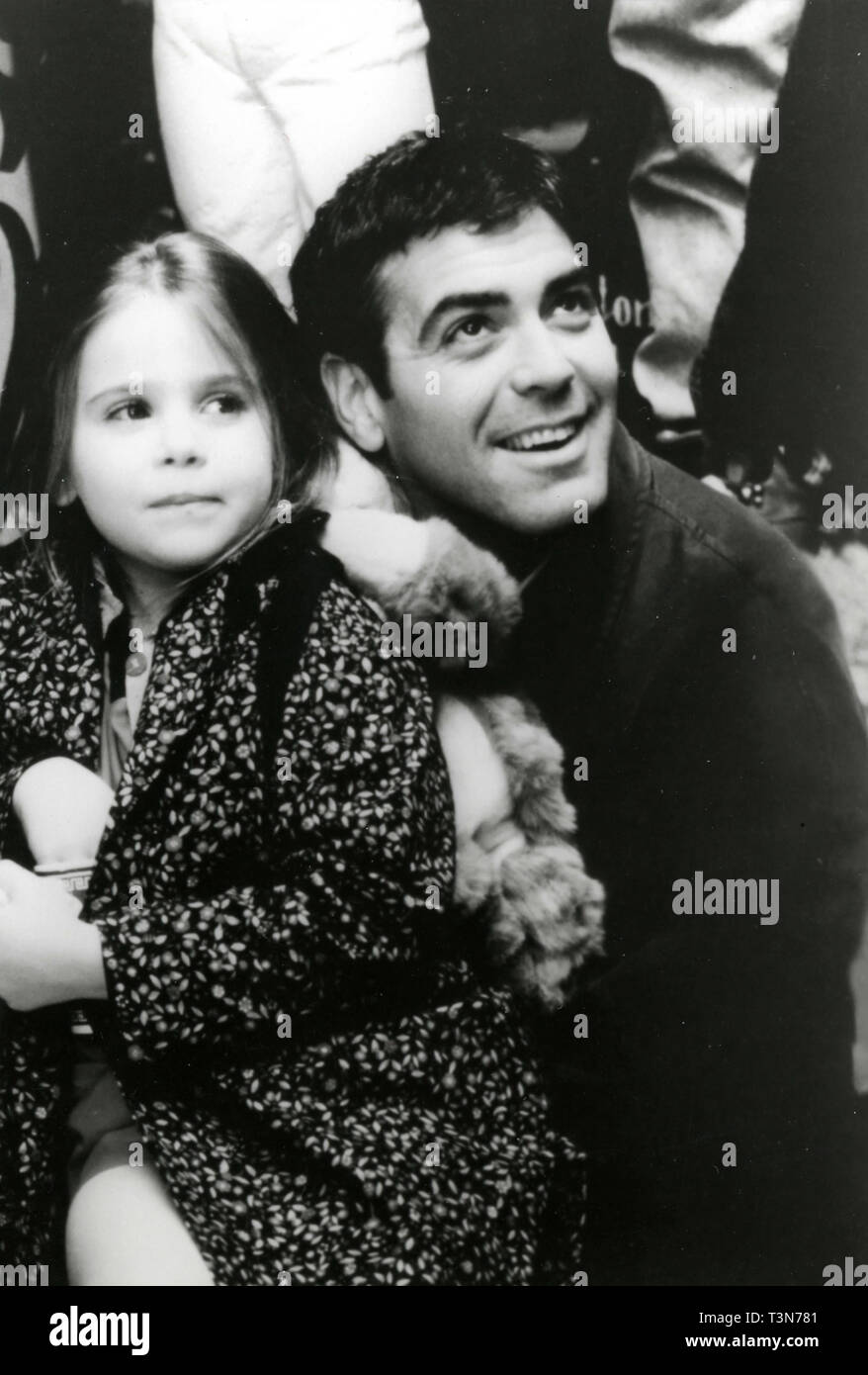 George Clooney and Mae Whitman in the movie One Fine Day, 1996 Stock Photo