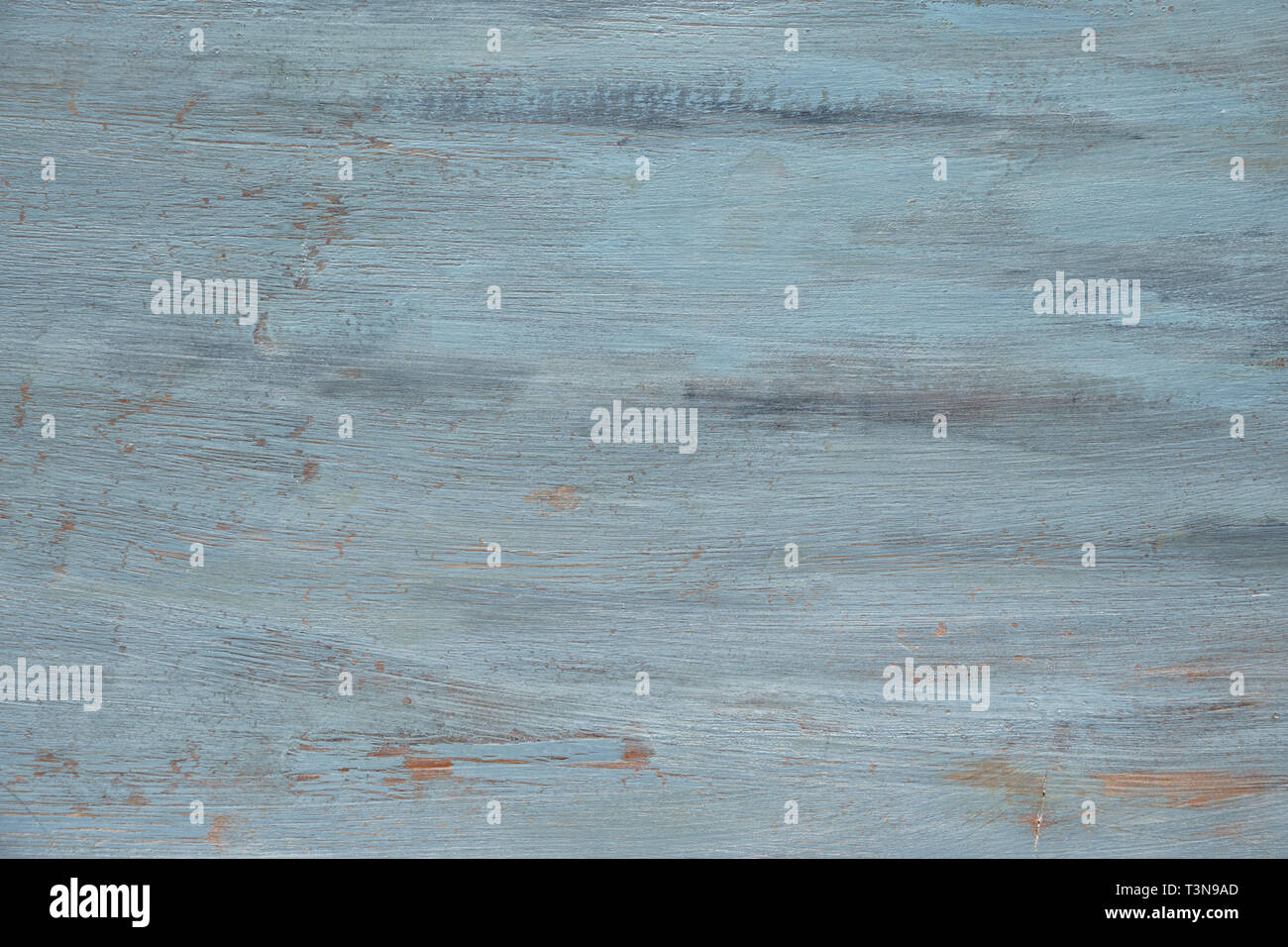 Light grey-bluish wooden texture with crackled paint. Aged grunge surface, high resolution image with copy-space. Stock Photo