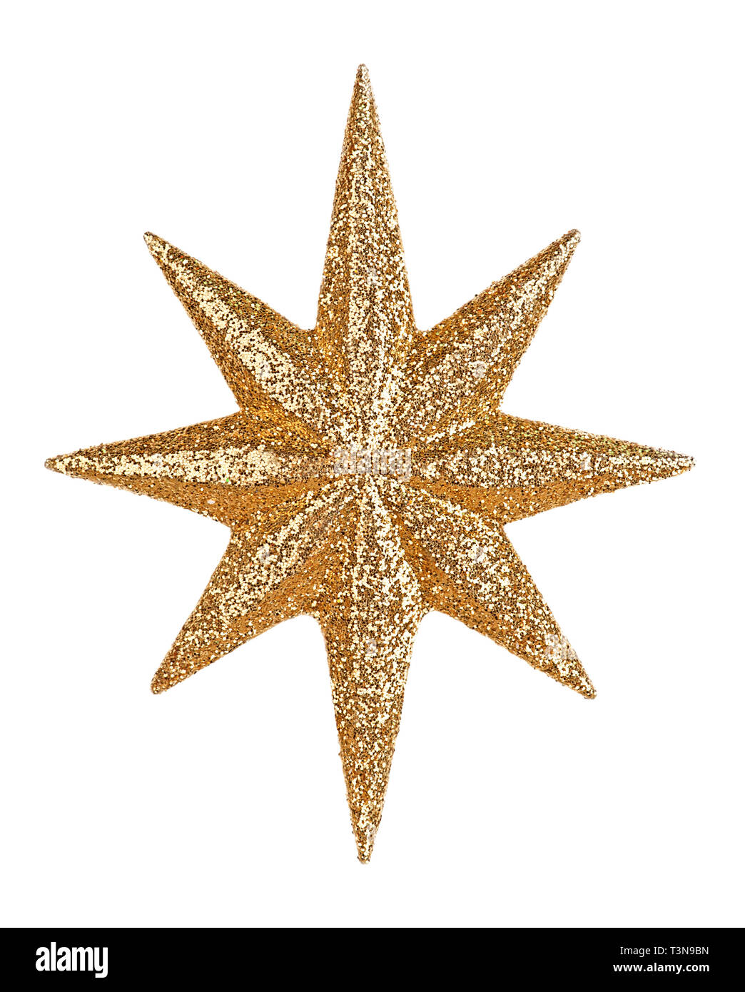 Christmas tree decoration star isolated on white background Stock Photo ...
