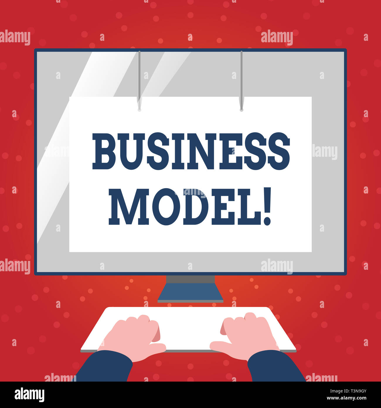 Writing note showing Business Model. Business concept for plan for ...