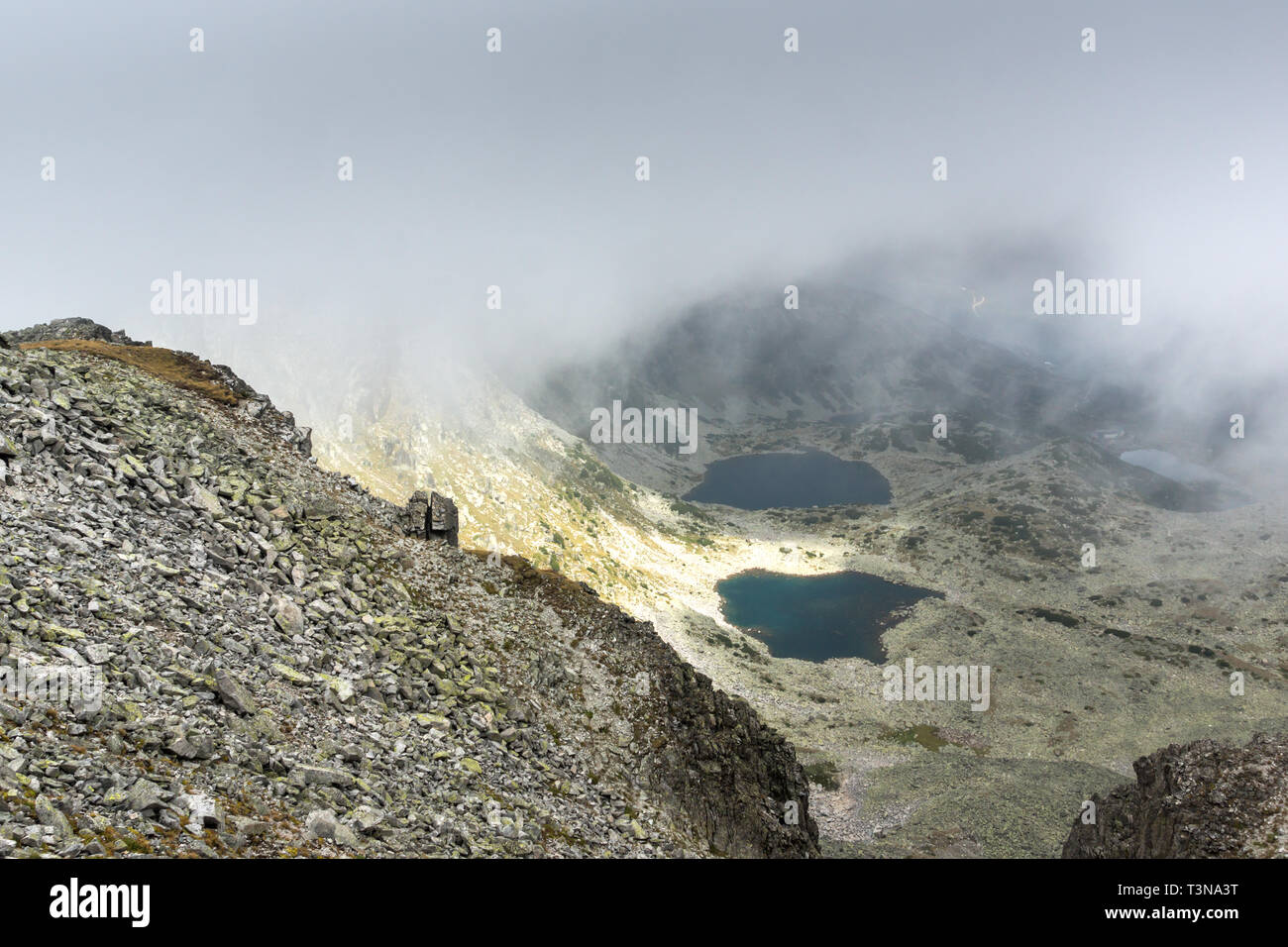 Amazing Panorama from Musala peak, Rila mountain, Bulgaria Stock Photo ...