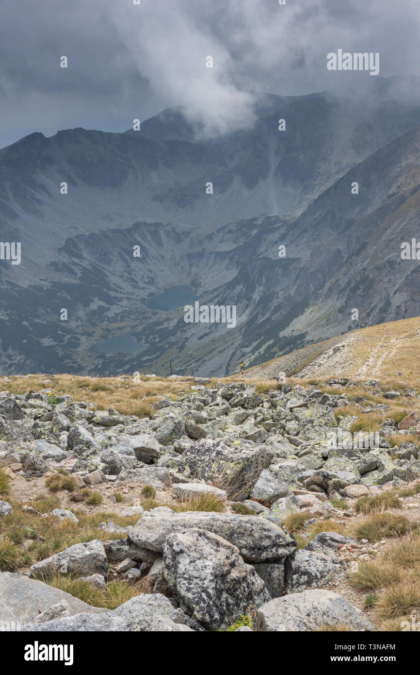 Amazing Panorama from Musala peak, Rila mountain, Bulgaria Stock Photo ...
