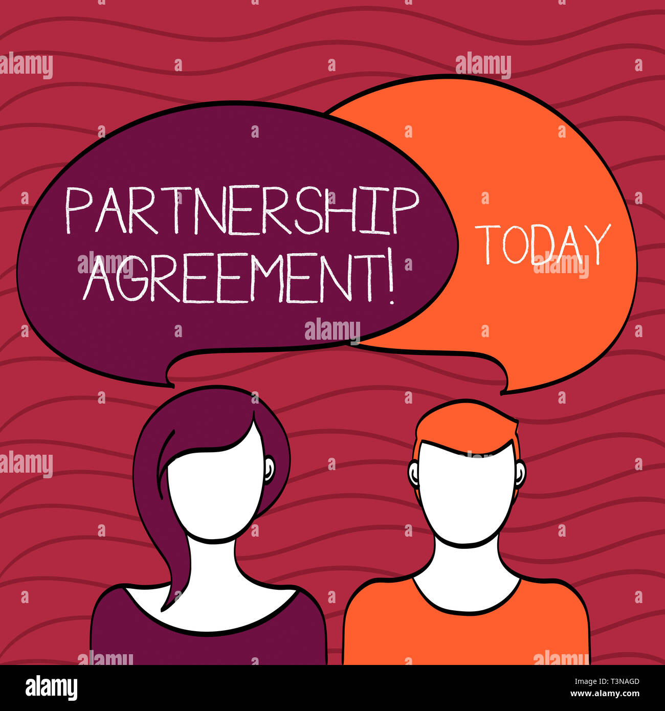 text photo Agreement. Handwriting Partnership ... Conceptual