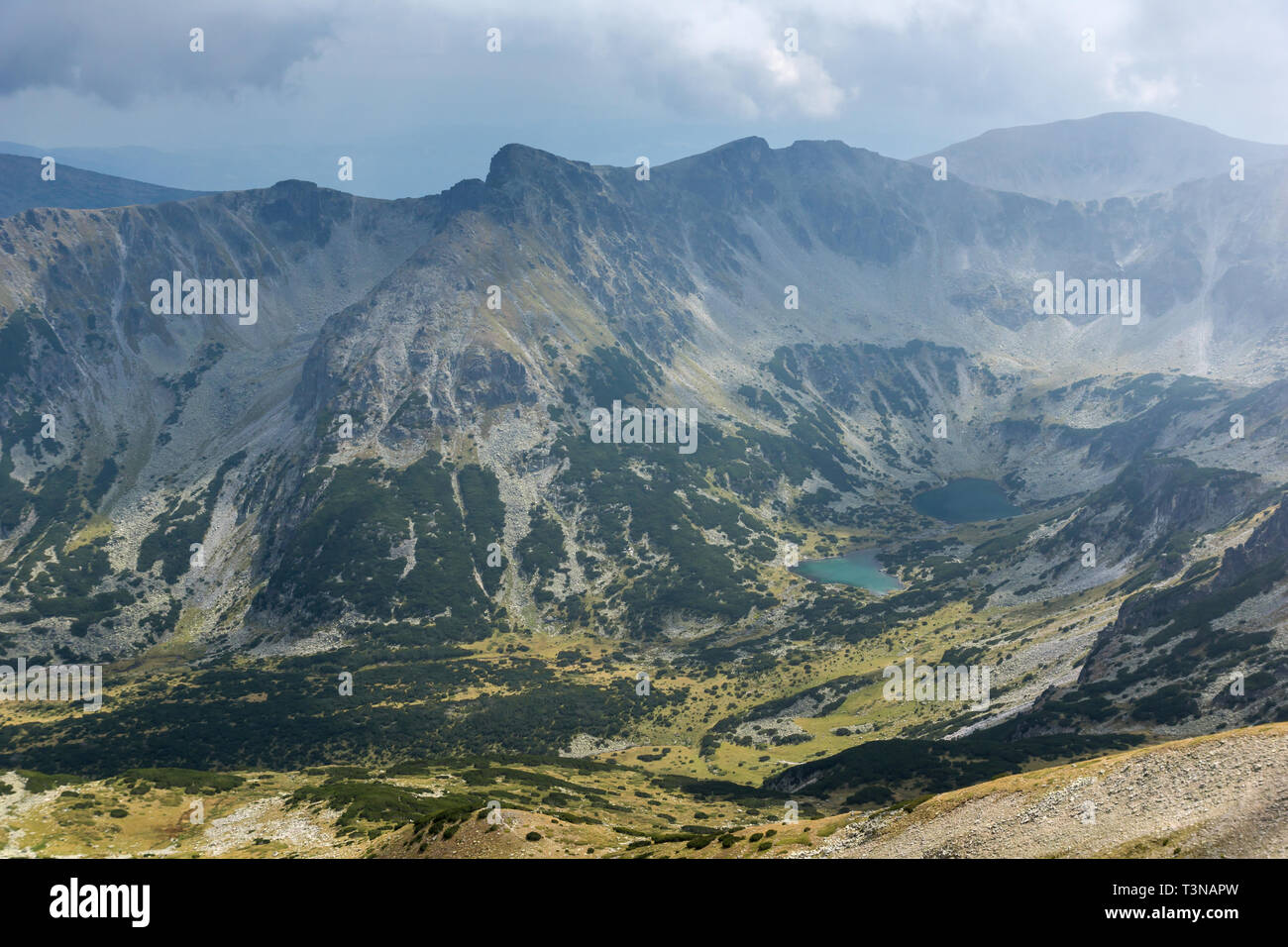 Amazing Panorama from Musala peak, Rila mountain, Bulgaria Stock Photo ...