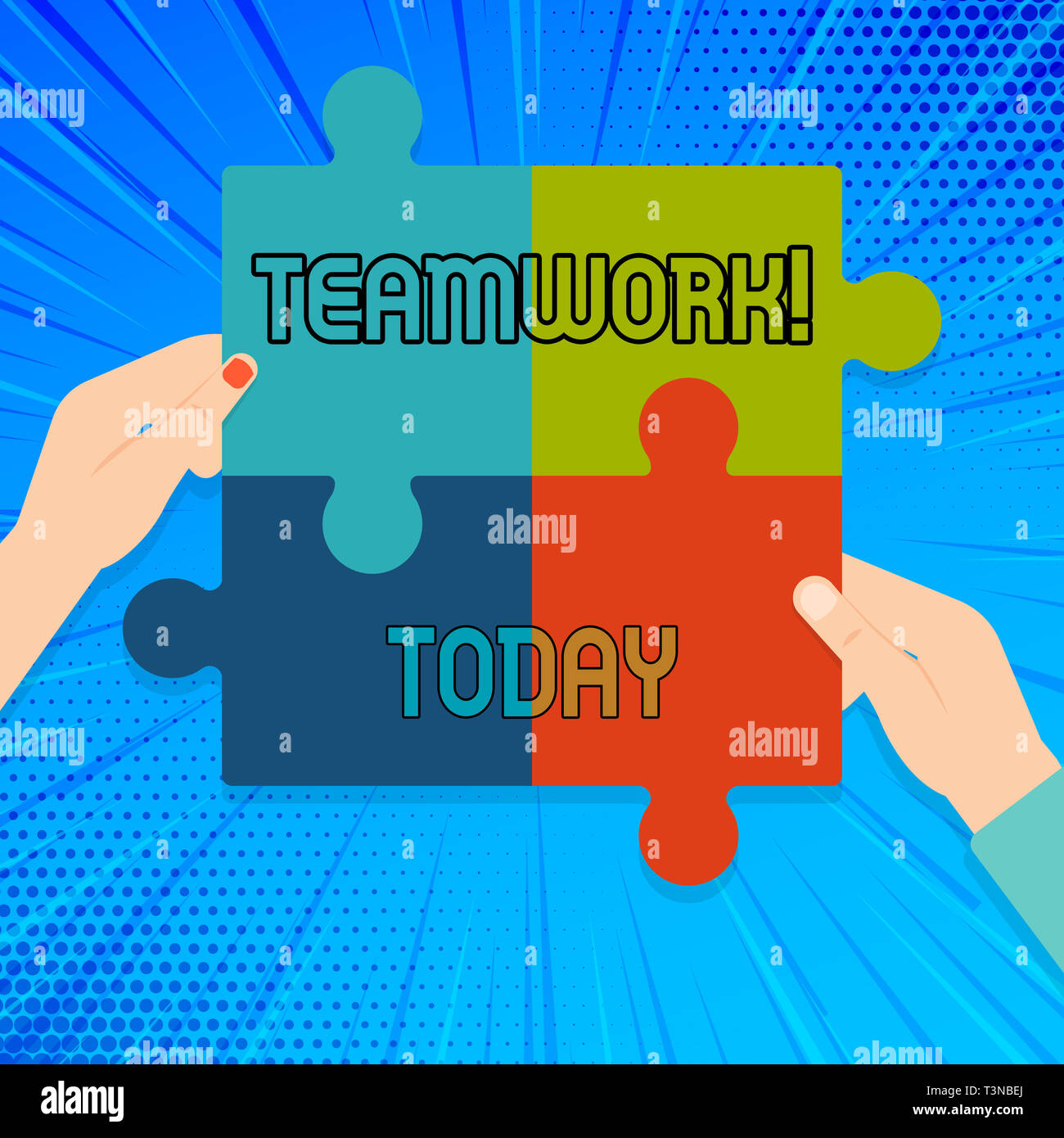 Teamwork Insert Writing note showing Teamwork. Business concept for combined action of ...