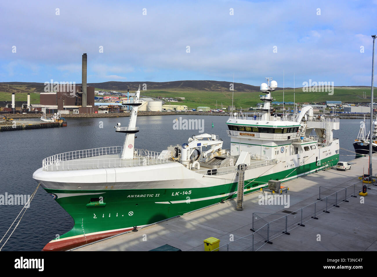 Antartica II fishing vessel in Lerwick Harbour, Lerwick, Shetland, Northern Isles, Scotland, United Kingdom Stock Photo