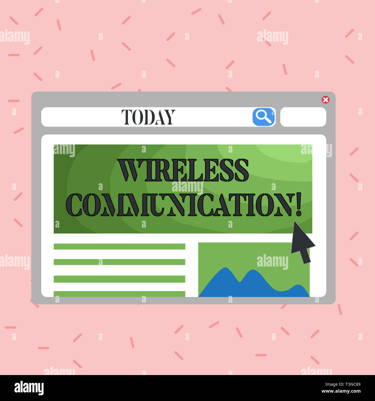 Wireless Sign Communication Text sign showing Wireless Communication. Business photo showcasing ...