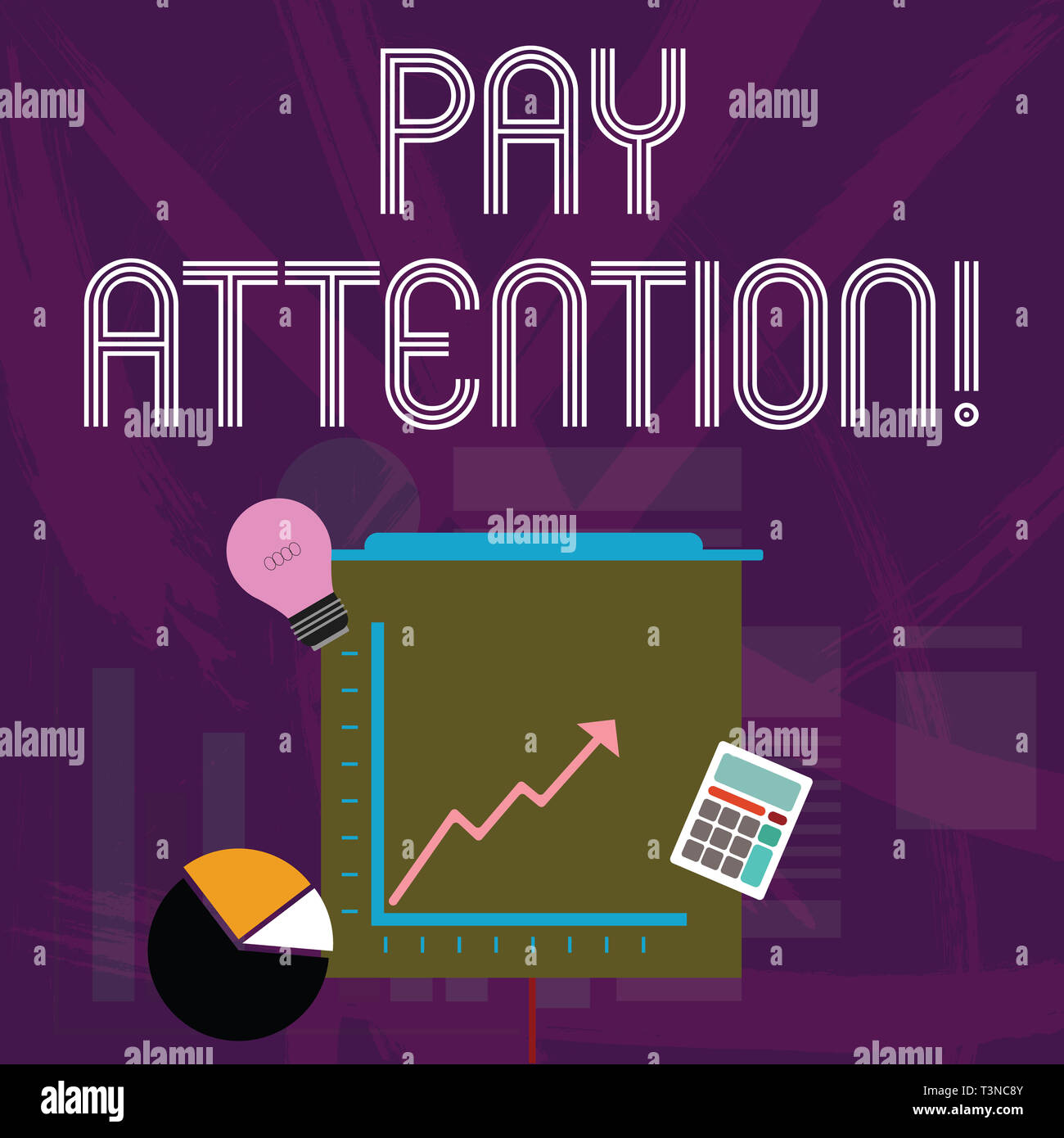 Word writing text Pay Attention. Business photo showcasing take notice of someone or something