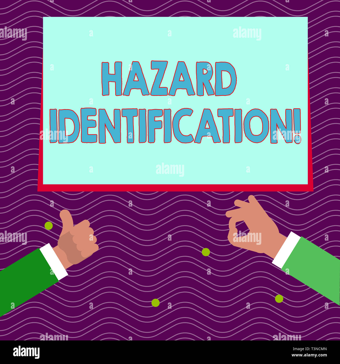 Text sign showing Hazard Identification. Business photo text process