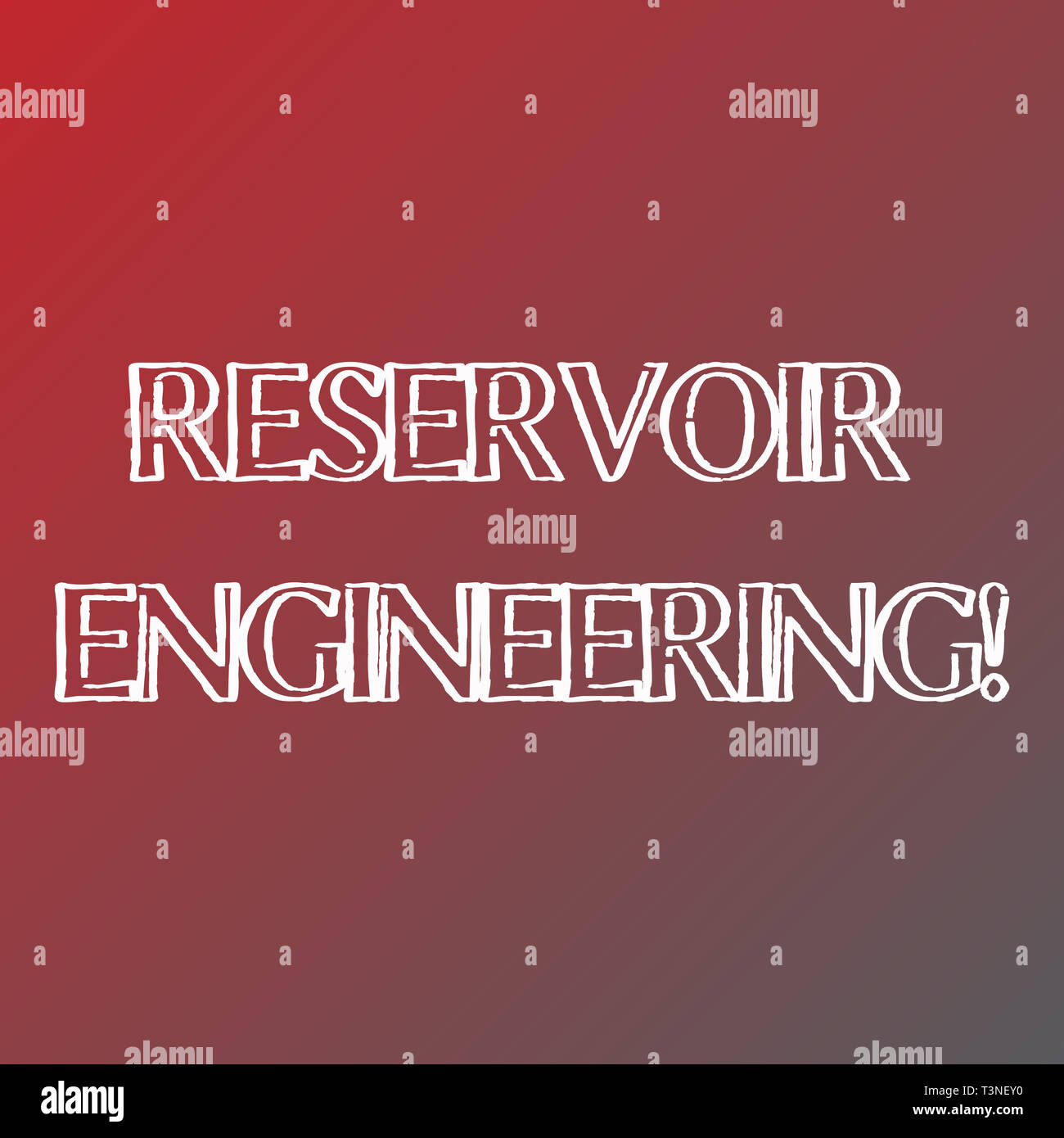 Conceptual hand writing showing Reservoir Engineering. Concept meaning