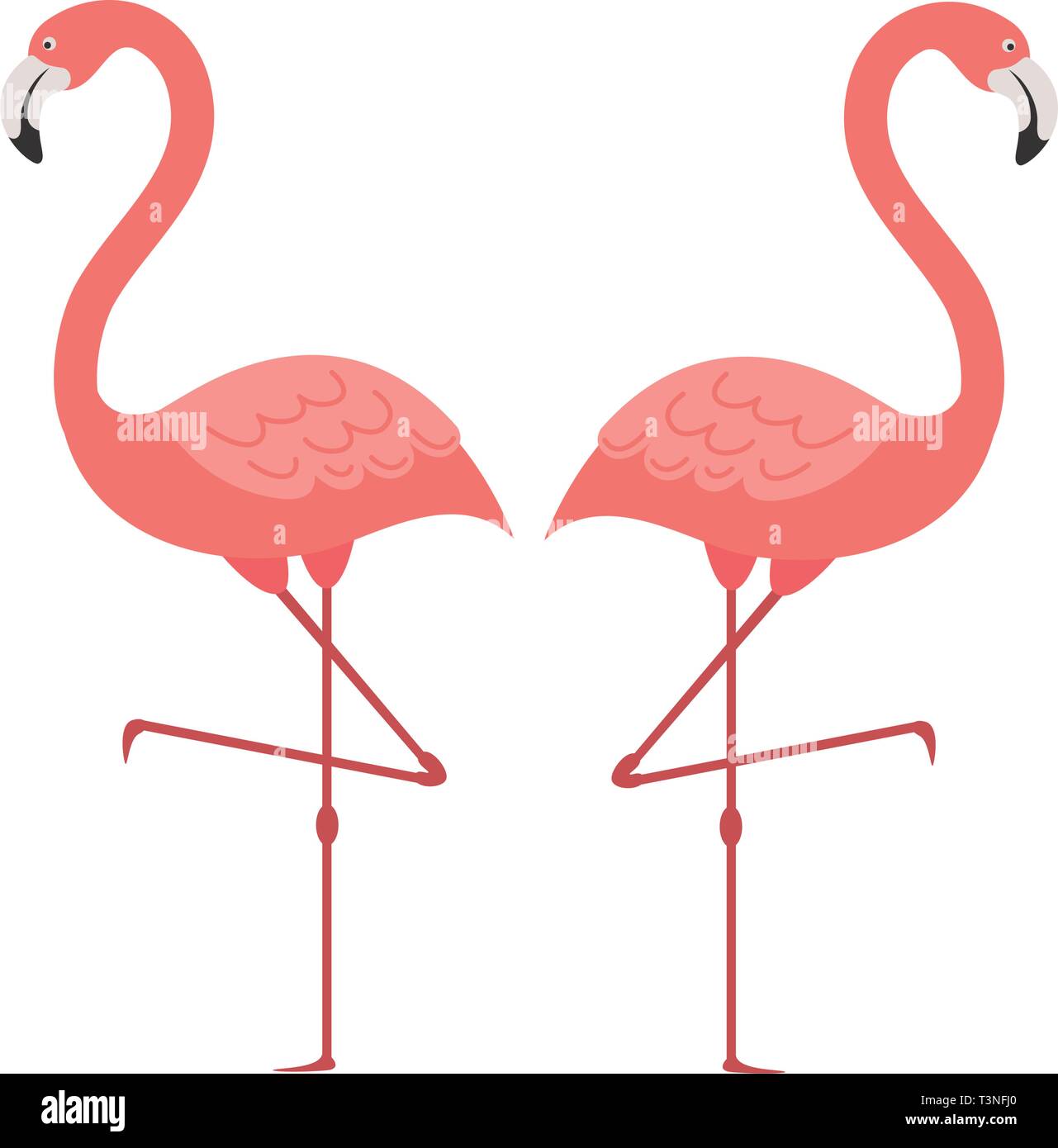 pink flamingo isolated icon Stock Vector Image & Art - Alamy