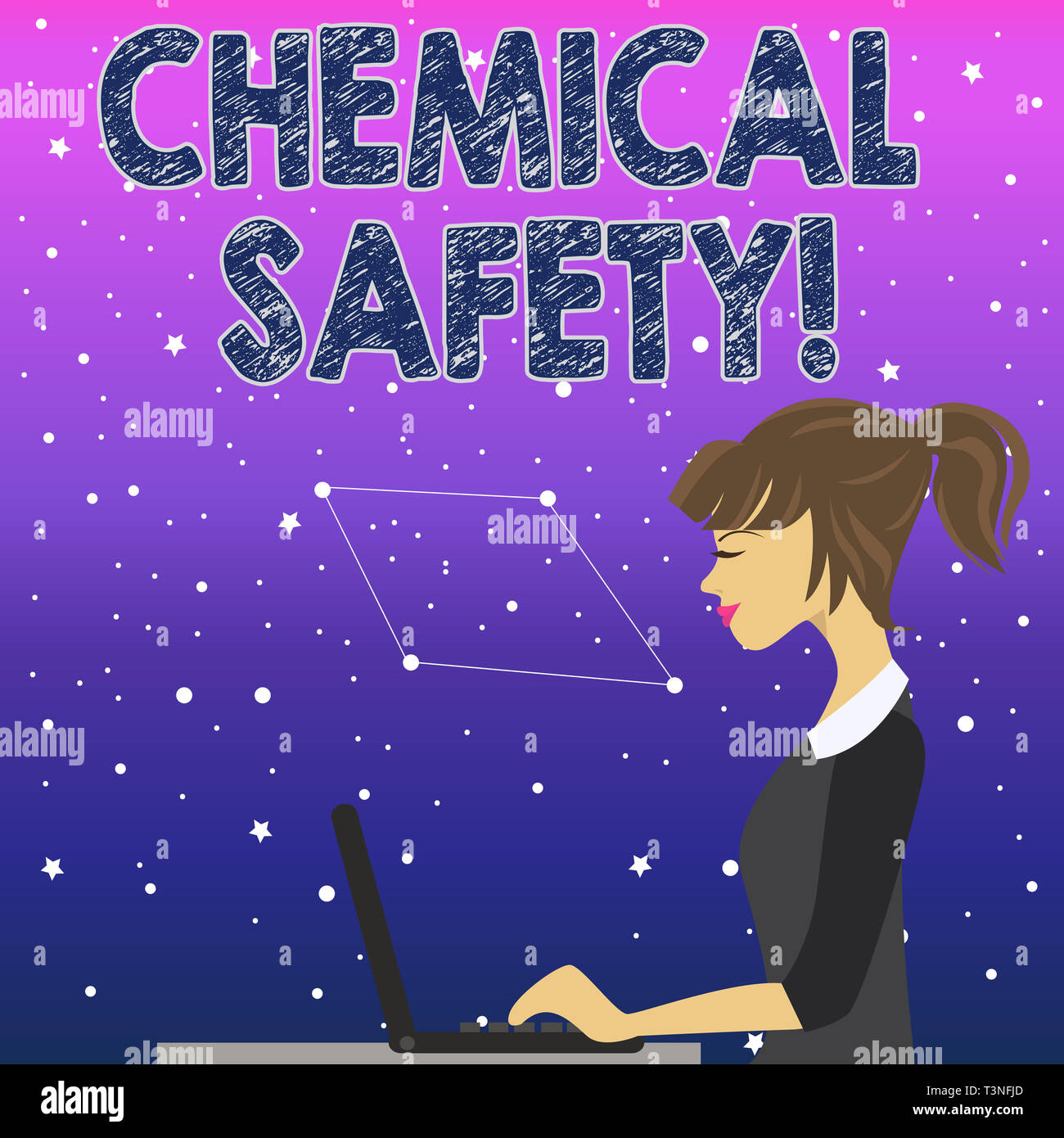 Handwriting text Chemical Safety. Conceptual photo practice minimizing ...