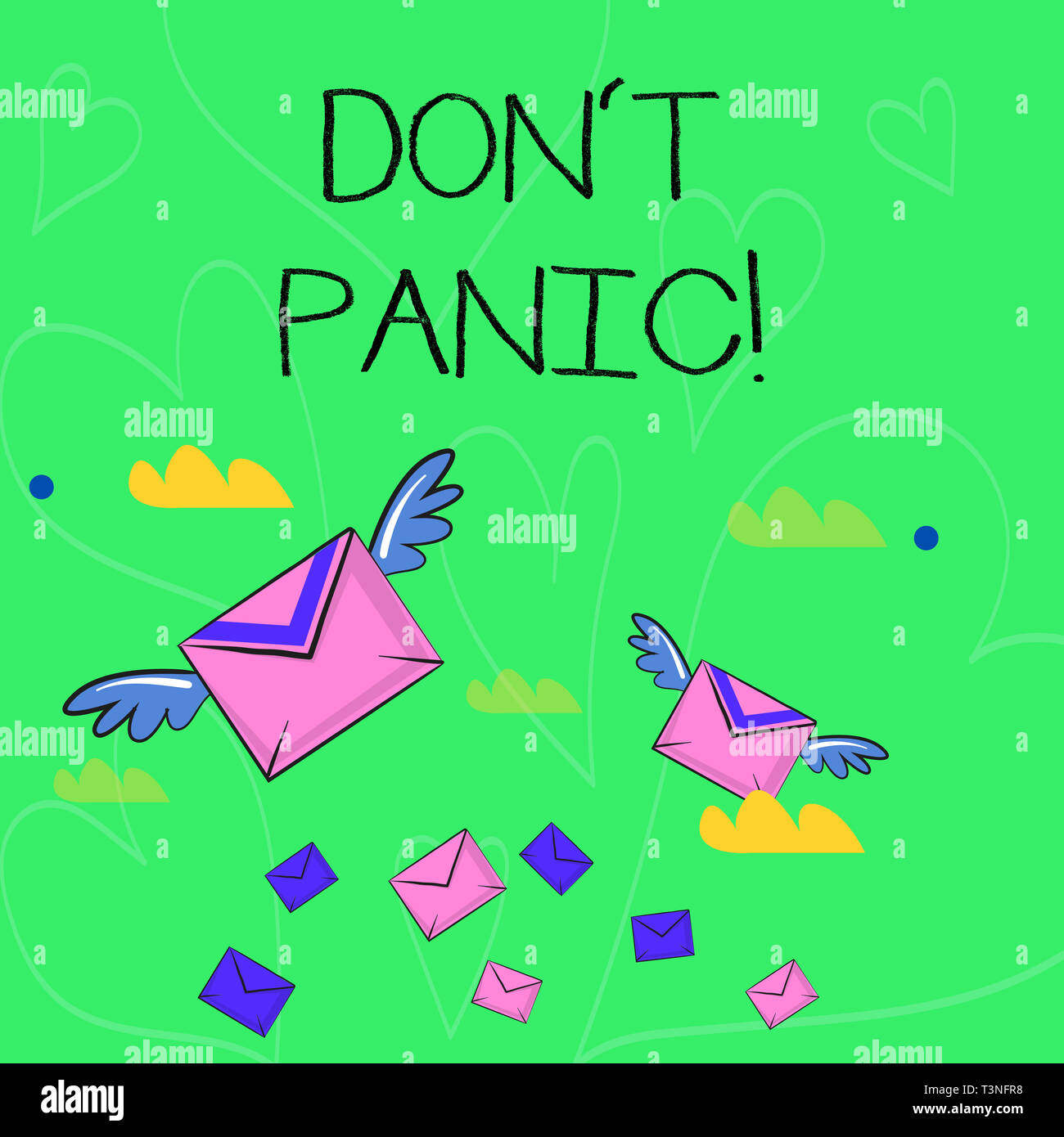Conceptual Hand Writing Showing Don T Panic Concept Meaning