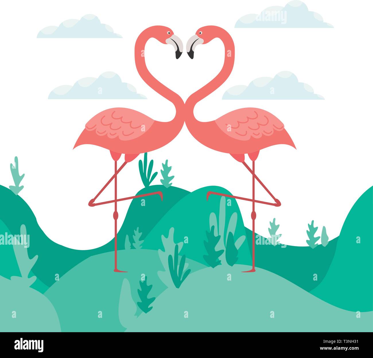 pink flamingo isolated icon Stock Vector Image & Art - Alamy