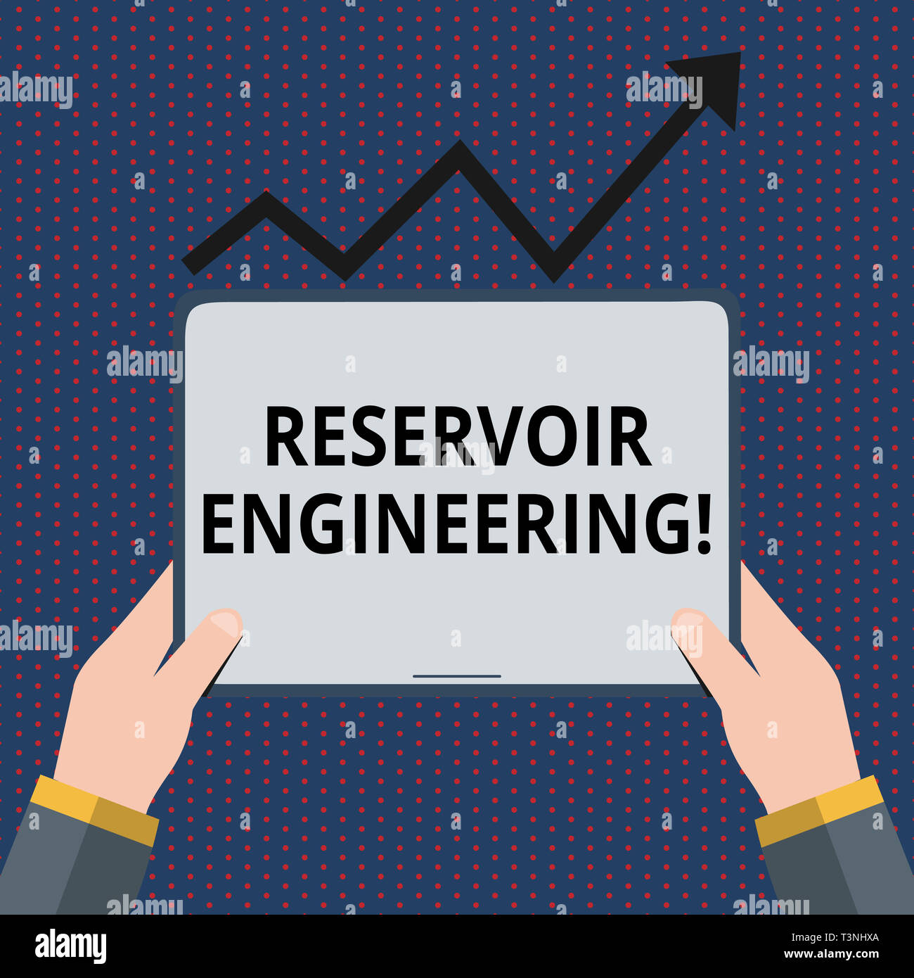 Conceptual hand writing showing Reservoir Engineering. Concept meaning