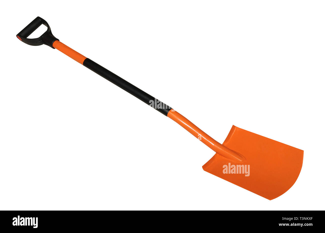 Spade shovel with handle isolated on white background Stock Photo Alamy
