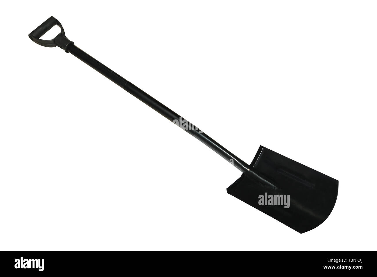 Spade shovel with handle isolated on white background Stock Photo Alamy