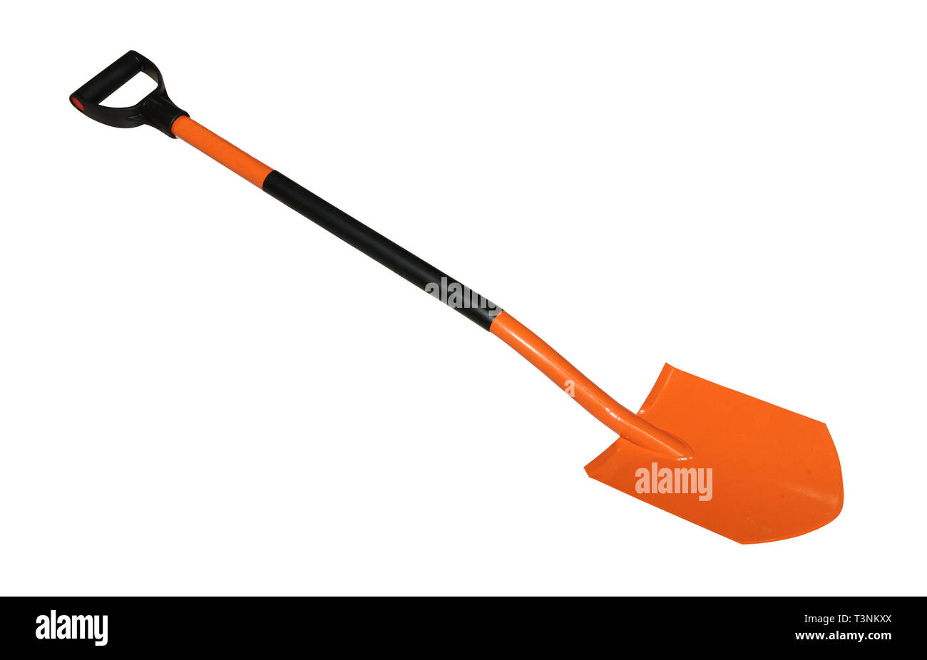 Spade shovel with handle isolated on white background Stock Photo Alamy