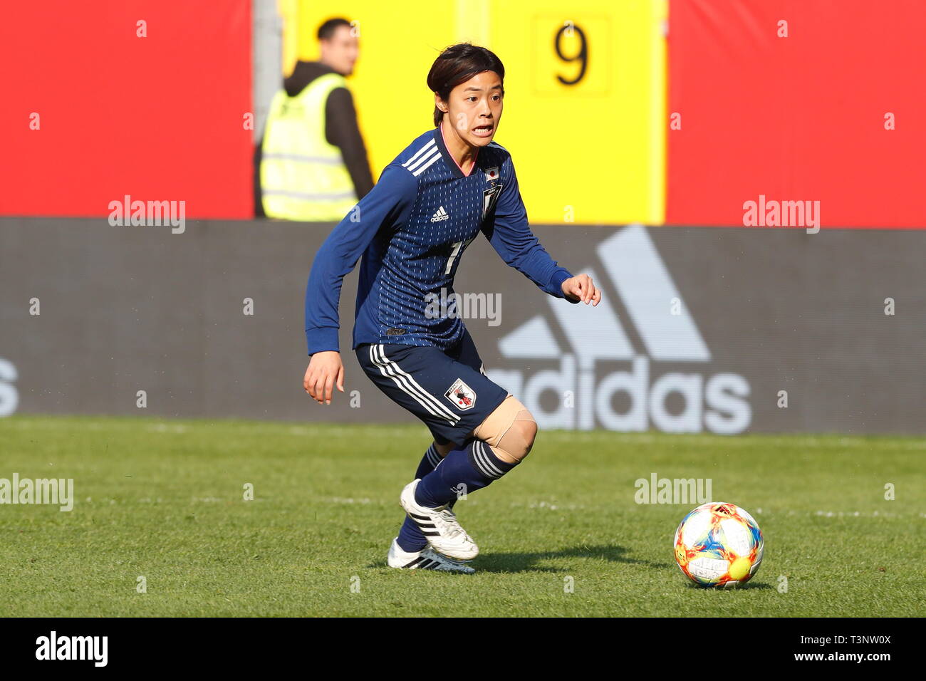 Rikako Kobayashi (JPN), APRIL 9, 2019 - Football / Soccer : International Friendly match between Germany 2-2 Japan at the Benteler-Arena in Paderborn, Germany. (Photo by Mutsu Kawamori/AFLO) Stock Photo