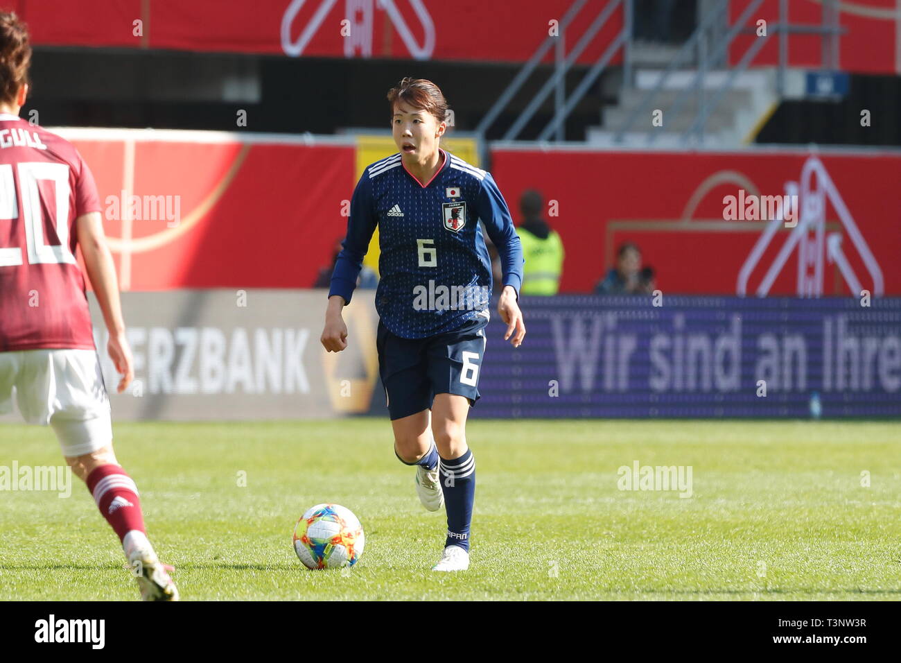 Hina Sugita (JPN), APRIL 9, 2019 - Football / Soccer : International Friendly match between Germany 2-2 Japan at the Benteler-Arena in Paderborn, Germany. (Photo by Mutsu Kawamori/AFLO) Stock Photo