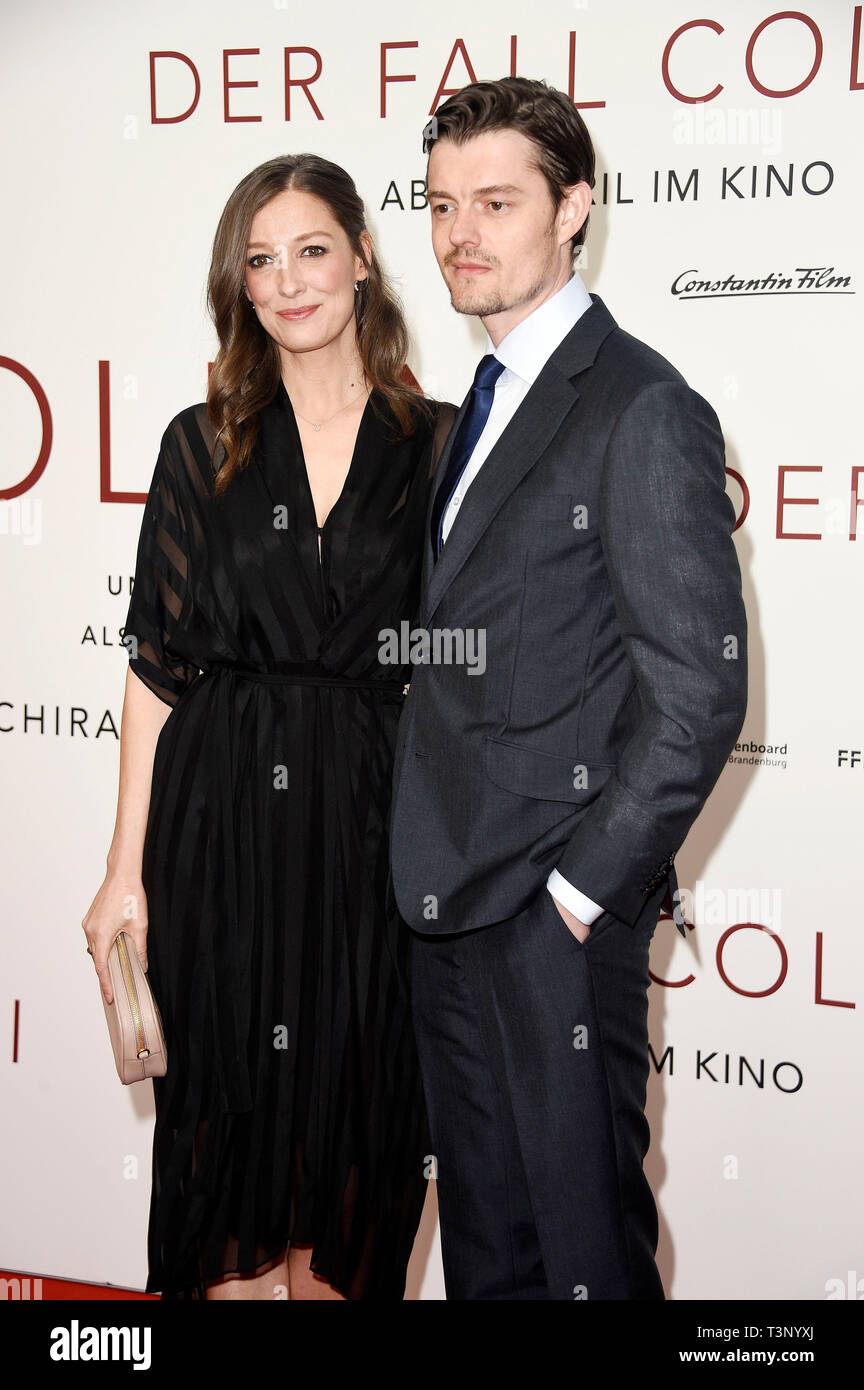Alexandra Maria Lara and Sam Riley attending 'The Collini Case' premiere at Zoo Palast on April 9, 2019 in Berlin, Germany. Stock Photo