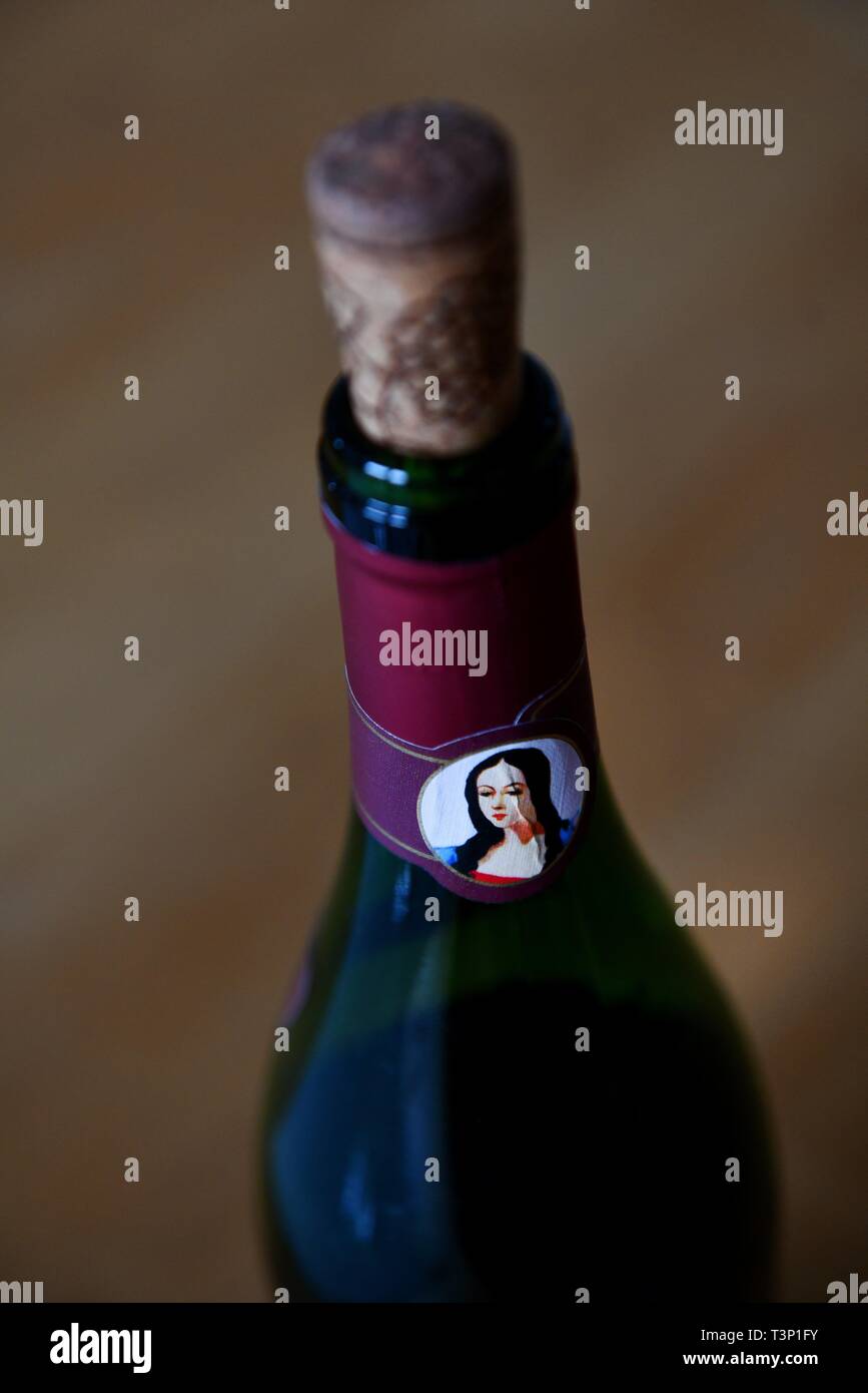 Symbolic picture red wine, Germany, city of Osterode, 09. April 2019. Photo Frank May usage