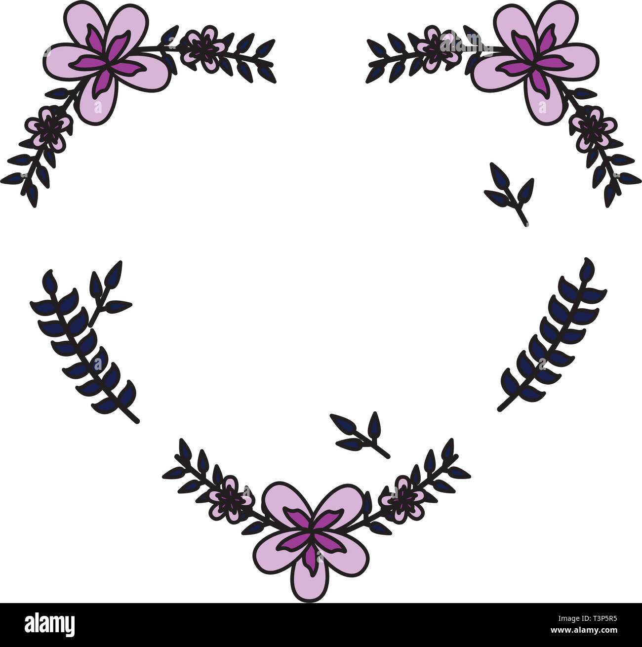 flowers shaped heart Stock Vector Image & Art - Alamy