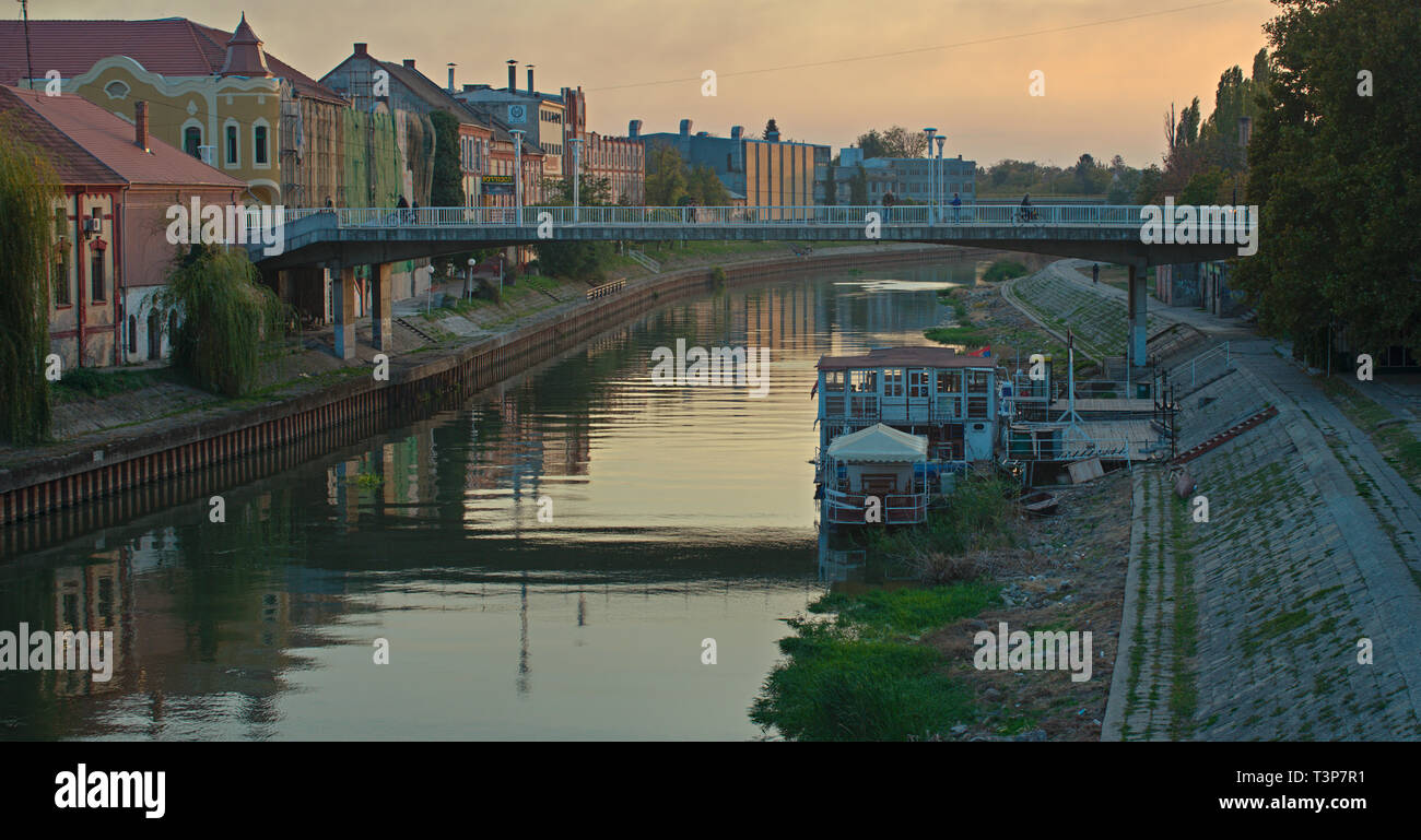 Architecture in Zrenjanin, small town in Serbian province Vojvodina Stock Photo