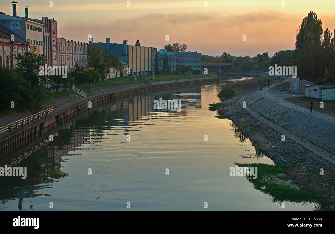 Architecture in Zrenjanin, small town in Serbian province Vojvodina Stock Photo