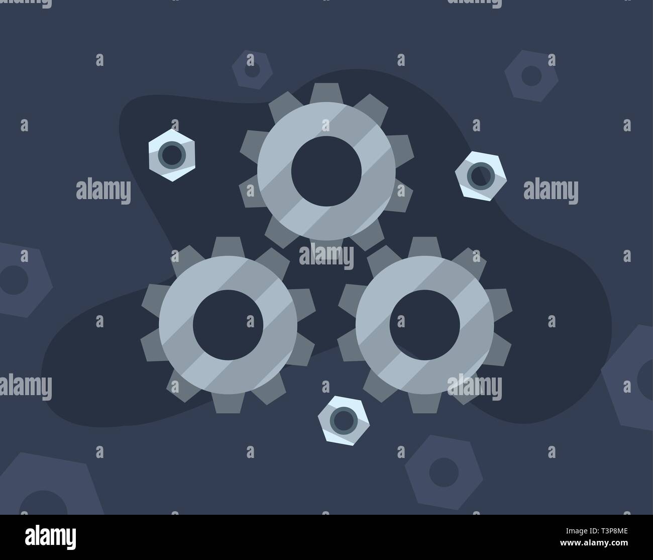 gears team work labour day vector illustration Stock Vector Image & Art ...
