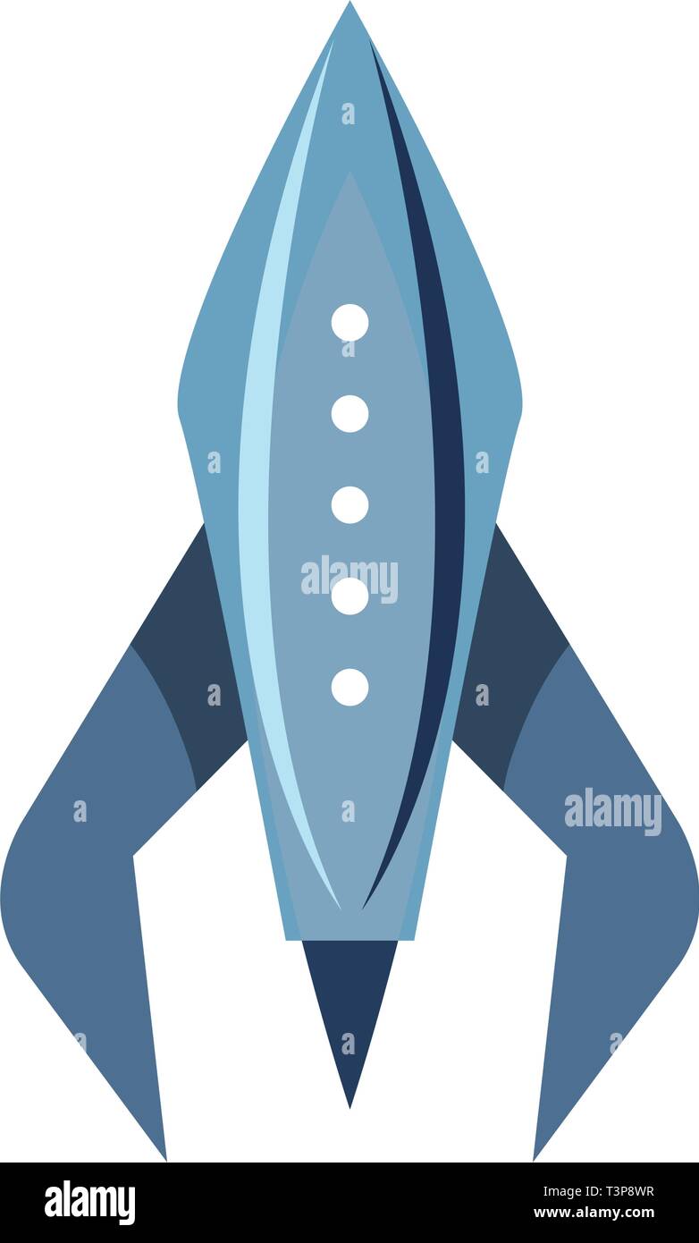 rocket spaceship exploration on white background vector illustration ...