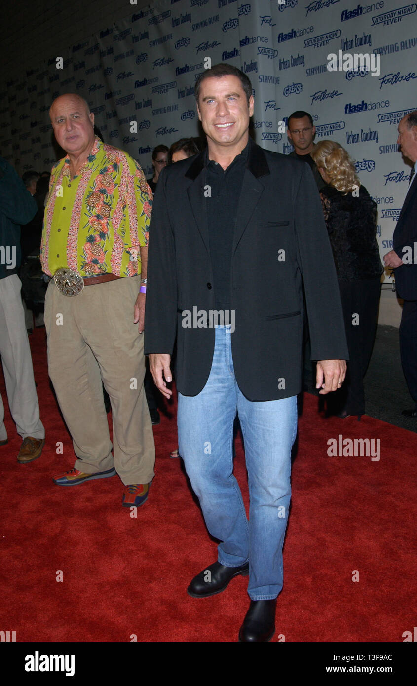 LOS ANGELES, CA. September 24, 2002: Actor JOHN TRAVOLTA (Grease, Saturday Night Fever, Urban Cowboy) at Paramount Reunion party in Hollywood.  The party was held to celebrate the DVD release of Paramount musicals Saturday Night Fever, Grease, Flashdance, Footloose, Urban Cowboy, and Staying Alive. © Paul Smith / Featureflash Stock Photo