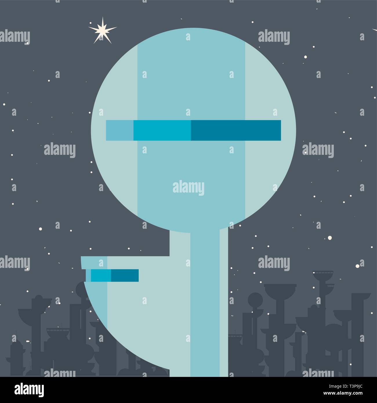 Future architecture glass steel Stock Vector Images - Alamy