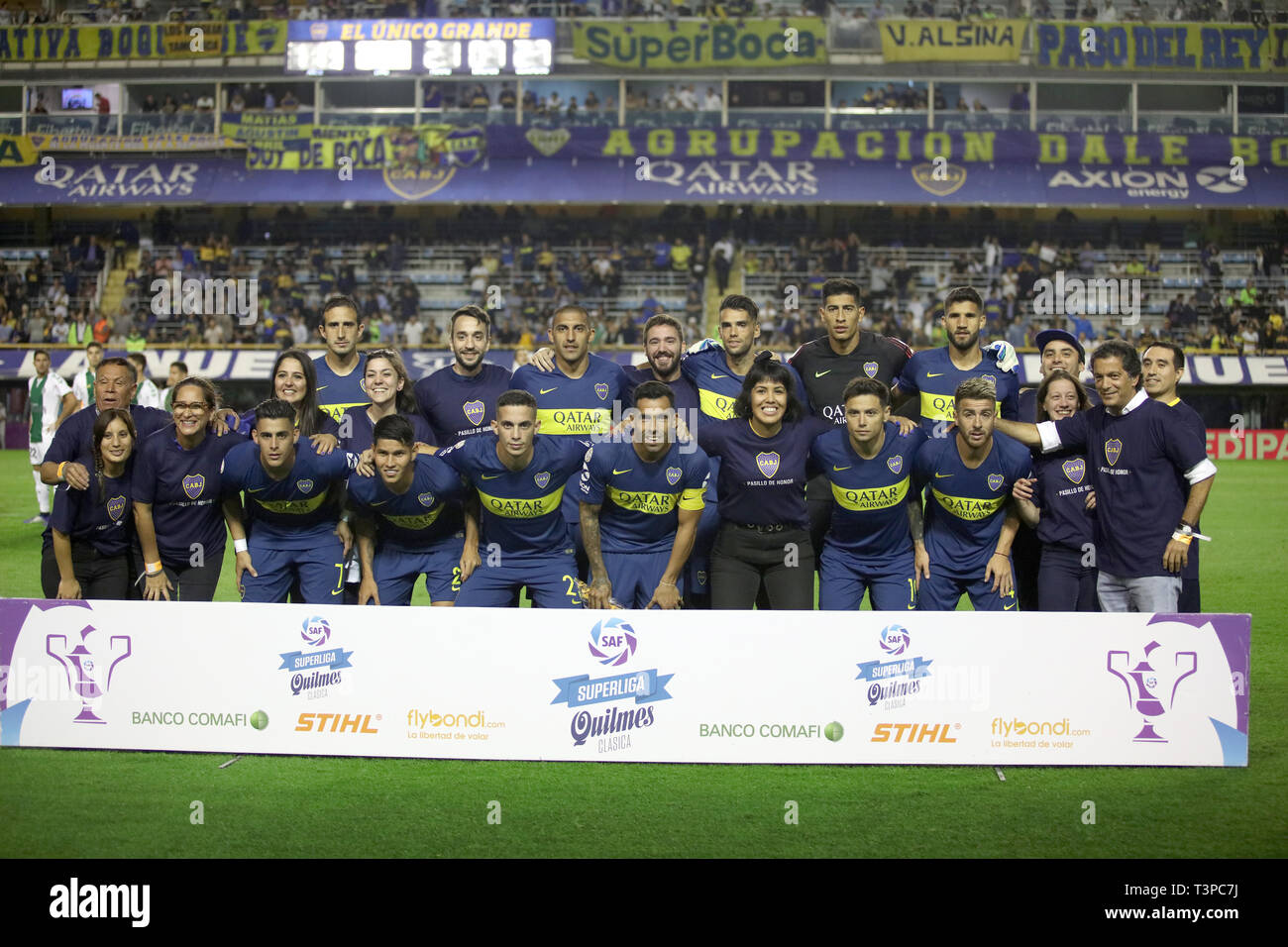 Boca Juniors team Formation Stock Photo