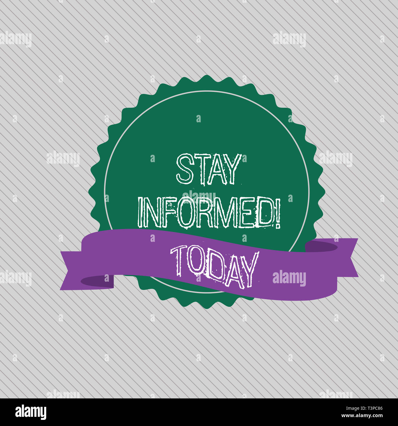 Text sign showing Stay Informed. Business photo text Knowing what you ...