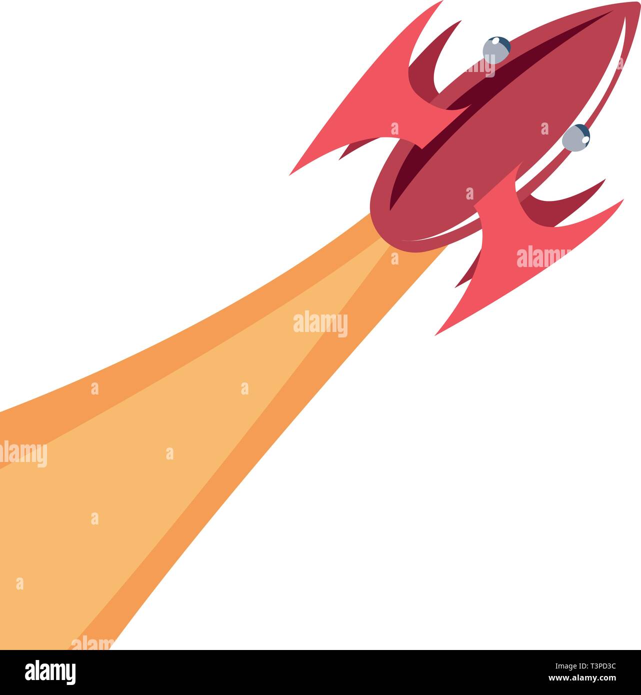 rocket launch travel galaxy vector illustration design Stock Vector ...